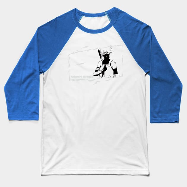 kakashi in comic style Baseball T-Shirt by yvi